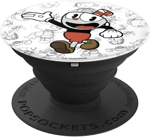 Miniatura 4 de Cuphead Character Sketches PopSockets PopGrip: agarre intercambiable para teléfonos y tabletas
