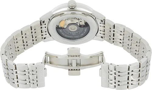 Miniatura 7 de Tissot T0854071105100 T Classic Powermatic Reloj de plata automático suizo con pantalla analógica para hombre, PlataNegro, Reloj automático
