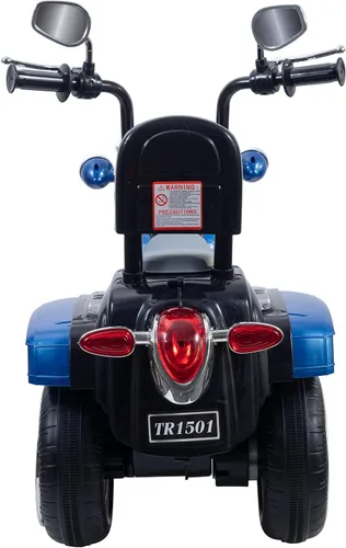 Miniatura 4 de Freddo Motocicleta de juguete, triciclo de motocicleta de 6 V con luces LED, bocinas hacia adelante/marcha atrás, 2 opciones de velocidad, juguetes
