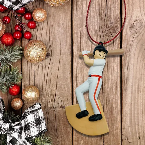 Miniatura 4 de Adornos navideños de béisbol personalizados