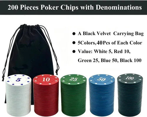 Miniatura 2 de SEETOOOGAMES Casino Poker Chips Denominations