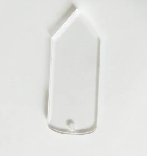 Miniatura 3 de 15 llaveros de lápiz acrílico en blanco transparente, regalos de fiesta (2.5 pulgadas)