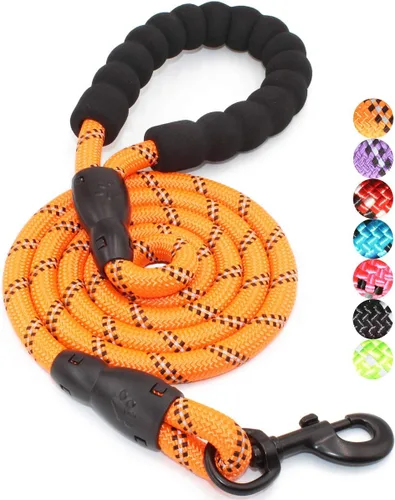 Miniatura 20 de BAAPET Correa para perro de 2/4/5/6 pies con cómodo mango acolchado e hilos altamente reflectantes para perros pequeños, medianos y grandes