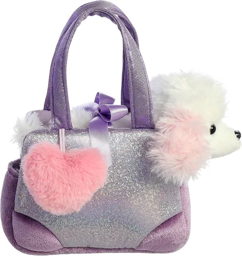 Aurora® Fashion Fancy Pals™ Trendy Sparkle Purple™ - Peluche con elegante bolso para divertirse con disfraz, perfecto para niños de 3 años,