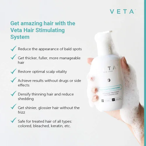 Miniatura 5 de Acondicionador estimulante del cabello para la pérdida del cabello. 1% folicusan, 1% tricógeno. Previene el adelgazamiento adicional, apoya