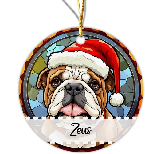 Miniatura 15 de Chow Chow - Adorno decorativo para árbol de Navidad 2026, adorno personalizado para sombrero de Navidad, regalo de adornos de Navidad para perros