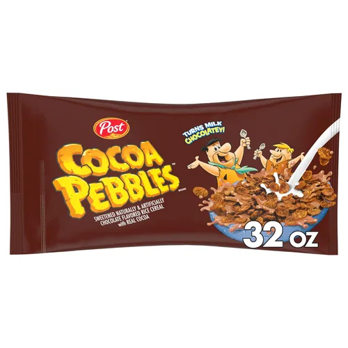 Miniatura 13 de Post Cocoa PEBBLES - Cereal de desayuno, tazas individuales portátiles para llevar, cereales sin gluten, 2.0 onzas (paquete de 12)