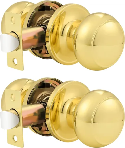 Miniatura 39 de Probrico (paquete de 10 perillas redondas para puertas de paso (sin bloqueo), perillas sin llave para cerraduras de puertas interiores/exteriores