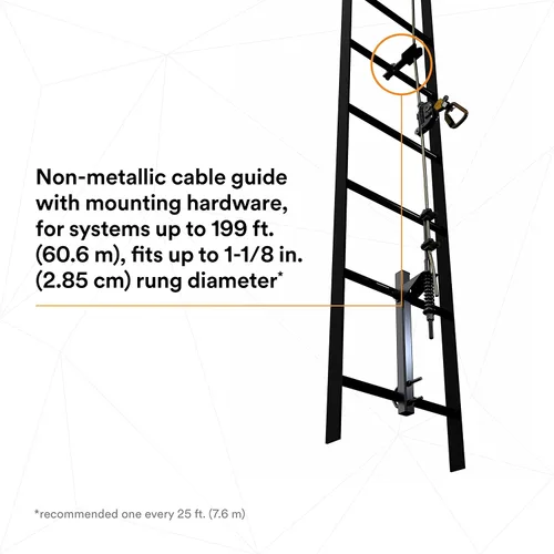 Miniatura 10 de 3M DBI-SALA Lad-Saf Cable Sistema de Seguridad Vertical 6119020, Acero Inoxidable, 20 FT