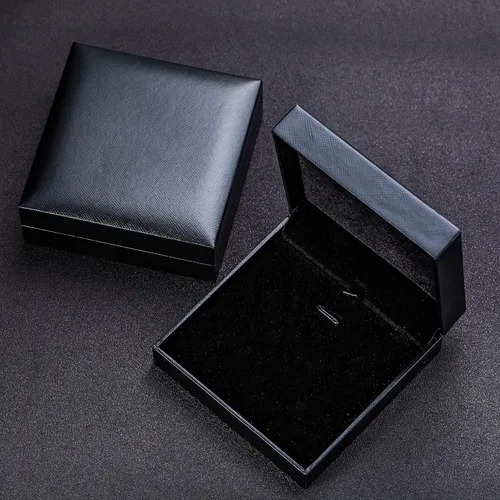 Miniatura 8 de FANCIME Collar con cruz biselada de plata de ley 925 maciza pulida con chapa de oro amarillo o blanco Collar de crucifijo para hombre Collar largo