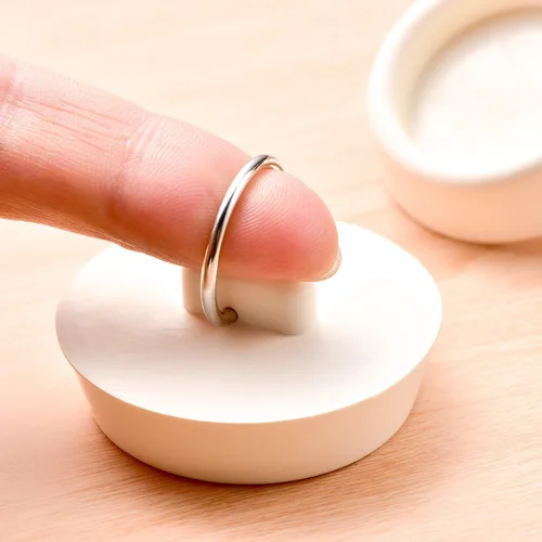 Miniatura 4 de Hestya Juego de 4 tapones de drenaje de goma para bañera, fregadero y tapón de drenaje con anillo para colgar para bañera, cocina y baño