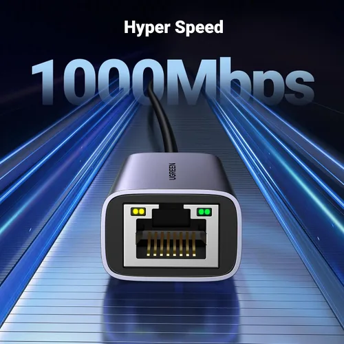 Miniatura 3 de UGREEN Adaptador USB C a Ethernet, 1000 Mbps, RJ45, sin controlador, compatible con Windows, MacOS, iPadOS, ChromeOS, Android, portátil, tableta