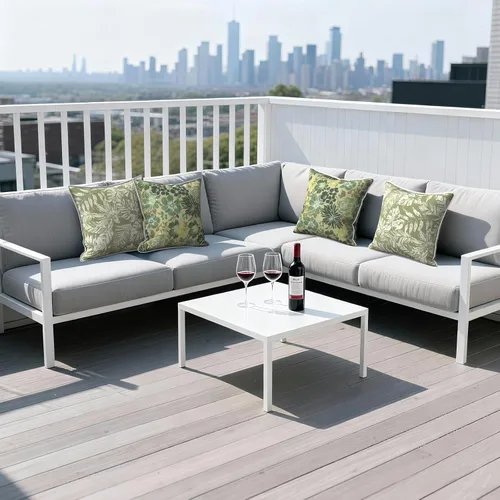 Miniatura 465 de Juego de 2 almohadas para exteriores de 16 x 16 pulgadas, repelentes al agua con interiores, para muebles de patio, hogar, jardín, geometría bohemia