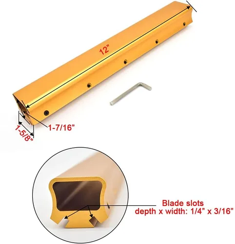 Miniatura 2 de Afilador de cuchillas de 12 pulgadas, afilador de cuchillos de carpintería de aluminio, 1 paquete