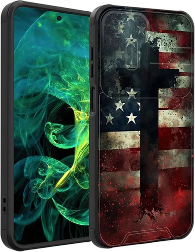 Miniatura 108 de Funda para Galaxy A16 5G con cubierta para cámara deslizante, resistente de doble capa, híbrida, a prueba de golpes, funda protectora resistente