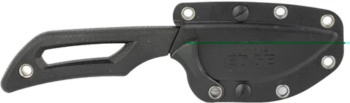 OUTDOOR EDGE Pivote | Cuchillo de hoja fija de punta de caída de 2.5 pulgadas con funda | Cuchillo EDC para hombres con clip giratorio para