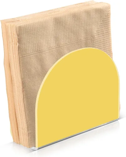 Miniatura 9 de Servilletero beige para mesa, dispensadores de servilletas de tejido acrílico, servilleteros de cóctel transparentes para encimeras, hotel