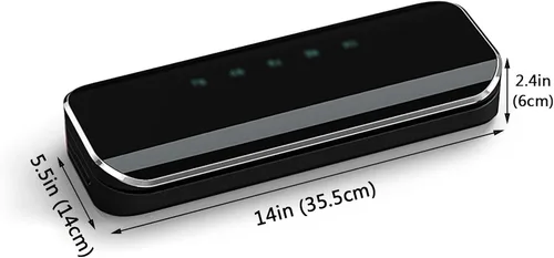 Miniatura 7 de Máquina selladora al vacío para conservación de alimentos, 6 modos con succión externa, 11 pulgadas de ancho de bolsa, diseño compacto para uso