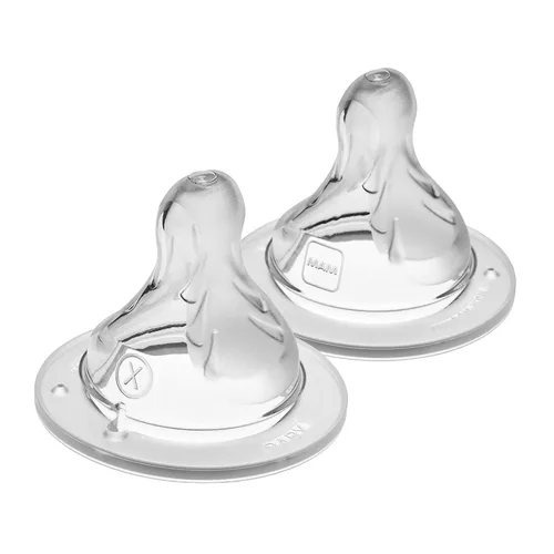 Miniatura 17 de MAM Tetinas para biberón de flujo lento nivel 1, para recién nacidos y mayores, tetinas de silicona SkinSoft para biberones, se adapta a todos
