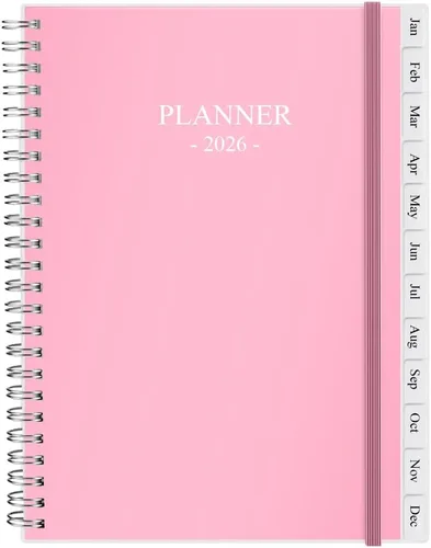 Miniatura 9 de Agenda 2026, Agenda Mensual que va de Enero 2026 a Diciembre 2026, Agenda Calendario con Cubierta de PP Resistente, Agenda Semanal 2026, Pestañas