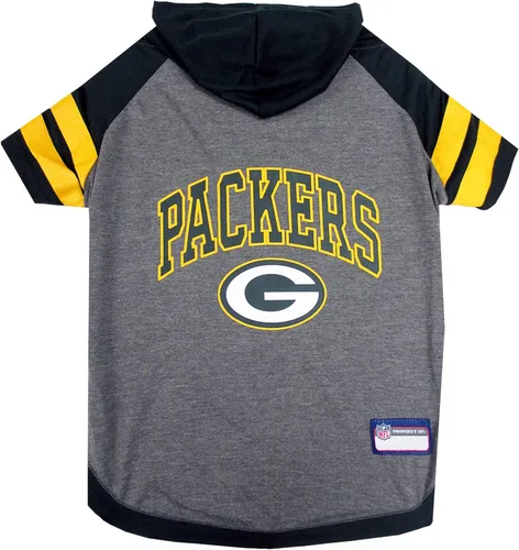 Miniatura 50 de NFL sudadera con capucha tee para perros y gatos. Fútbol perro sudadera con capucha playera disponible en todos los equipos de 32 NFL. cuttest