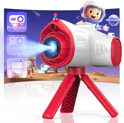 Cámara para niños, cámara para niños con proyector, ofrece proyección, fotografía de 48 MP, grabación de video de 1080p, cámara digital para niños,