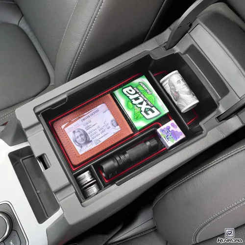 Miniatura 3 de RUNROAD Bandeja Organizadora de Consola Central Mejorada Compatible con Chevy Blazer 2025 2024 2023 2022 2021 2020 2019 Accesorios, Caja de Rojo