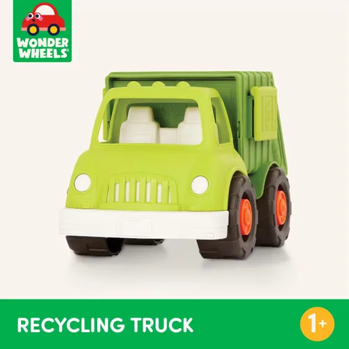 Miniatura 5 de Battat – Wonder Wheels – Camión de Reciclaje – 3 Compartimentos para Gestión de Residuos – Vehículo para Niños Pequeños – Reciclable – 1 año +
