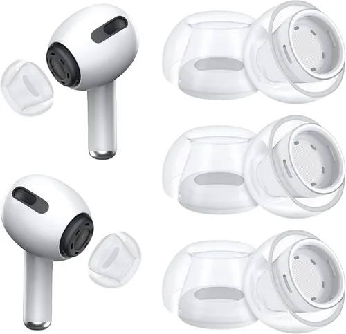 Miniatura 19 de [3 pares] Puntas de repuesto para los oídos para Airpods Pro y Airpods Pro de 2ª generación con orificio de reducción de ruido, puntas de silicona