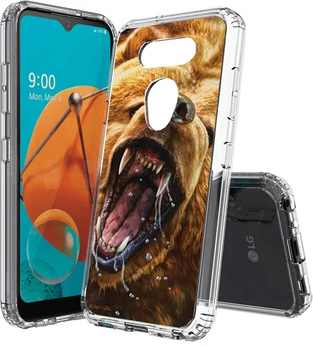 Miniatura 27 de Compatible con LG Aristo 5, funda transparente impresa, a prueba de golpes, arañazos, compatible con LG Phoenix 5/Fortune 3/Tribute Monarch/Risio 4