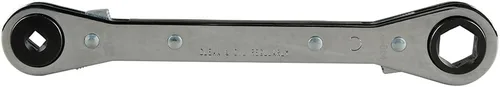 Miniatura 2 de Klein Tools 68309 Llave de refrigeración con trinquete totalmente reversible, fabricada en Estados Unidos, diseño compacto y acabado cromado