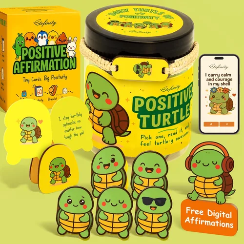 Miniatura 15 de Stofinity Regalos de Conejo de Apoyo Emocional Para Mujeres - Tarjetas de Afirmaciones Diarias Para Mujeres, Afirmaciones Positivas Regalos Para