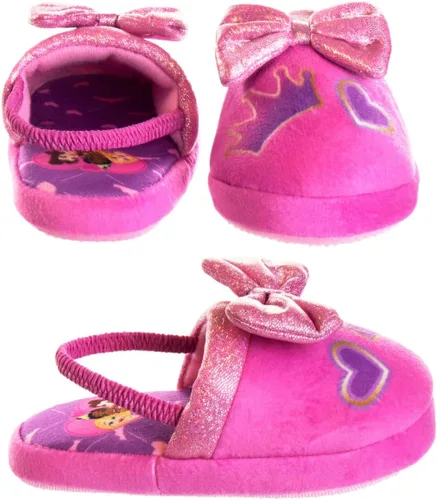 Miniatura 5 de Disney Girls Princess Slippers - Fuzzy Slippers Tangled, Little Mermaid, Beauty and the Beast (size 5-10 Toddlersize 11-12 Little Kid)