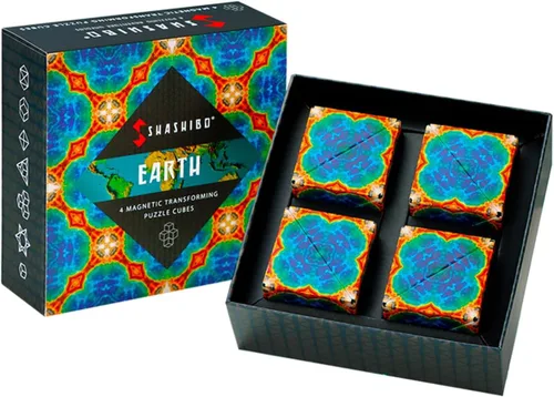 Miniatura 21 de SHASHIBO Anti Stress Cube - Award-Winning and Patented Infinity Cube with 36 Rare Earth Magnets - Extraordinary 3D Infinity Cube - Transforms into
