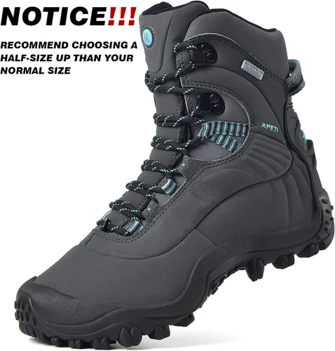 Miniatura 2 de XPETI Botas de senderismo para mujer Thermator Mid High Top impermeables para exteriores