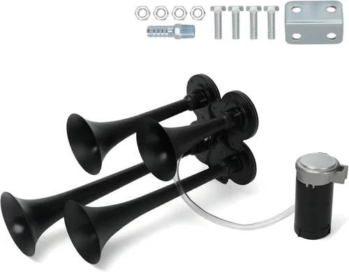 Miniatura 9 de PTNHZ Bomba de Tanque de Compresor de Aire DC 12V MAX 150PSI con Tanque de 3 Litros 0.8 Galones Para Tren, Camión, Barco, Camioneta, Autocaravana.