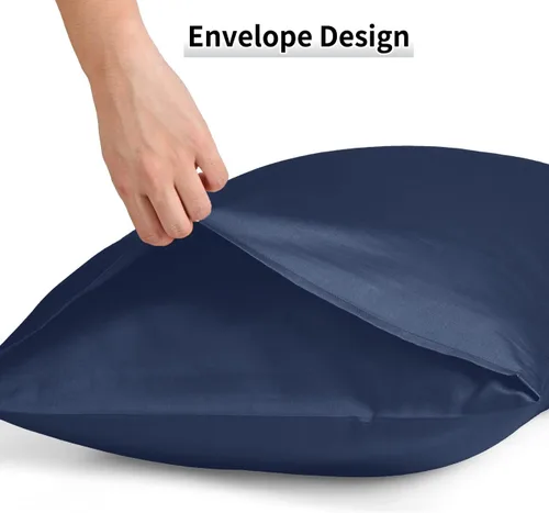 Miniatura 137 de Warmstar Juego de 2 fundas de almohada de algodón de tamaño estándar, fundas de almohada de 600 hilos de 20 x 26 pulgadas, fundas de almohada