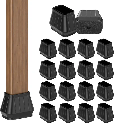 Miniatura 24 de 24 piezas de protectores de piso de silicona extra pequeños para patas de silla para pisos de madera dura, fundas engrosadas de goma para patas
