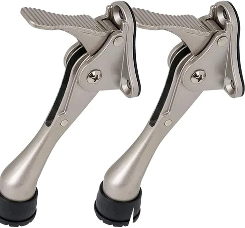 Miniatura 12 de Tope de puerta One Touch Kickdown, soporte de puerta, topes de puerta resistentes, parte inferior de la puerta, puntas de goma ajustables en altura