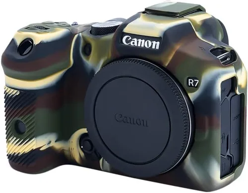Miniatura 9 de Rieibi EOS R7 Funda De Cámara, Funda De Silicona Para Canon Eos R7 Cámara Digital, Cubierta Protectora De Silicona Para Canon R7 - Camuflaje