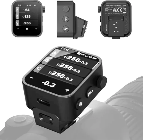 Miniatura 10 de Godox Disparador de flash inalámbrico X3-S para cámaras Sony, sistema inalámbrico X 2.4G TTL Autoflash HSS1/8000s OLED Pantalla táctil de alto