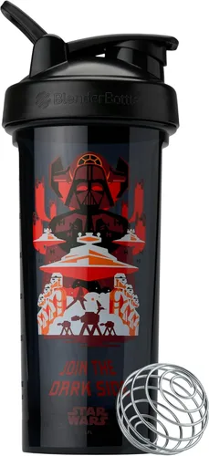 BlenderBottle - Botella agitadora Pro Series Star Wars Perfecta para batidos de proteínas y preentrenamiento, Únete al lado oscuro, 28 onzas