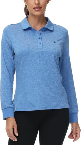 Miniatura 2 de Rdruko Polo de manga larga para mujer, camisetas deportivas casuales