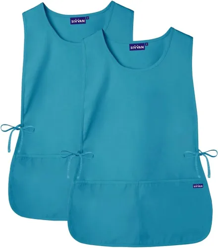 Sivvan Delantal unisex - Delantal Cobbler 2-Pack Azul verdoso
