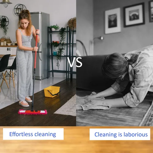 Miniatura 2 de M METERXITY 2 pares de fundas lavables de limpieza para zapatos, polvo de limpieza de suelos, pantuflas de microfibra de chenilla, para mopa de Verde