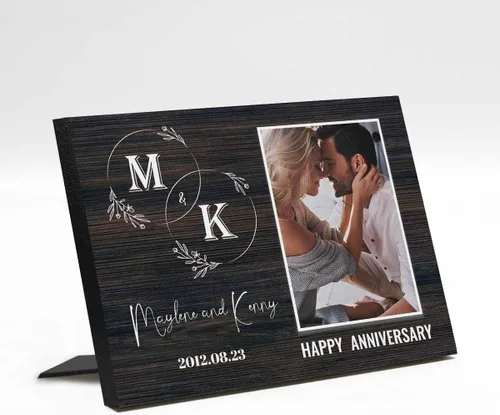 Miniatura 20 de Marco de fotos de boda personalizado con nombre de foto, regalos de boda personalizados para parejas, marco de fotos de boda personalizado, regalo