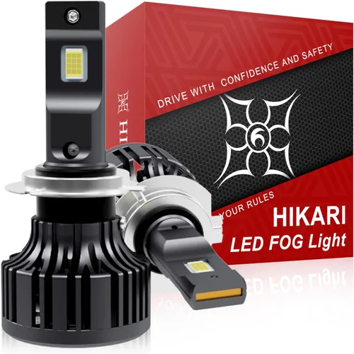 Miniatura 11 de HIKARI WINGS 2026 40000LM Bombillas LED H4 9003 de doble haz, 45W con chips centrales mejorados, kit LED de alto lúmen, 6000K, blanco frío, IP68