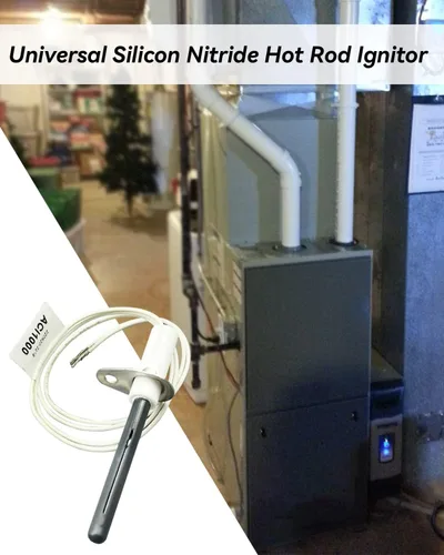 Miniatura 2 de Encendedor universal, repuesto de encendedor de barra caliente de nitruro de silicio de 120 V para encendedores de carburo de silicio de hornos