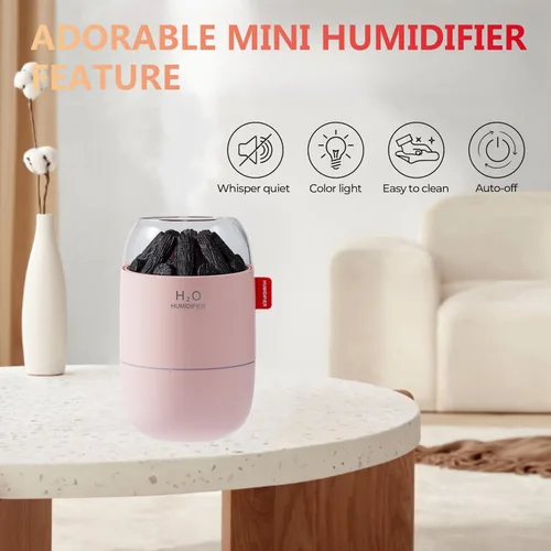 Miniatura 3 de Mini humidificador portátil, pequeña niebla fría, humidificador personal de escritorio para dormitorio de bebé, viajes, oficina, hogar, 2 modos