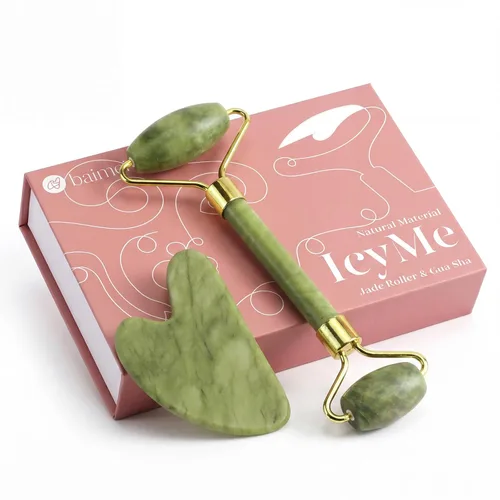Miniatura 10 de BAIMEI IcyMe - Rodillo de jade y Gua Sha, rodillo facial para reducir el enrojecimiento de la piel, cuidado personal para hombres y mujeres, Rosa